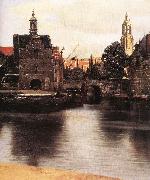 VERMEER VAN DELFT, Jan View of Delft (detail) qr Norge oil painting reproduction
